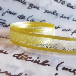 Yellow Sheer with Satin Monofilament Edge