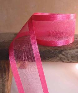 Fuchsia Sheer with Satin Monofilament Edge