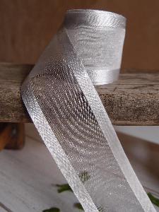 Silver Sheer with Satin Monofilament Edge