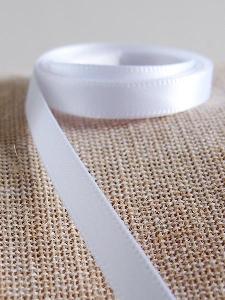 White Double-face Satin Ribbon