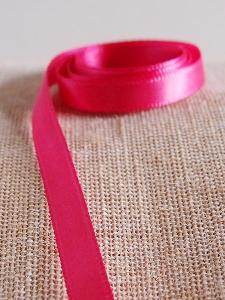 Hot Pink Double-face Satin Ribbon