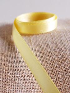 Yellow Double-face Satin Ribbon