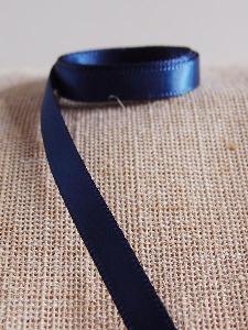 Navy Double-face Satin Ribbon