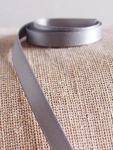 Silver Double-face Satin Ribbon