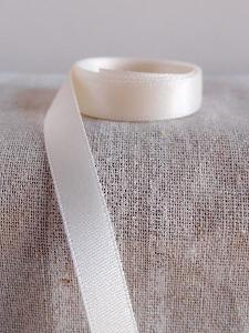 Ivory Double-face Satin Ribbon