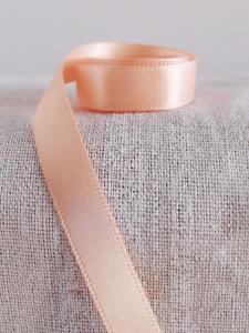 Peach Double-face Satin Ribbon