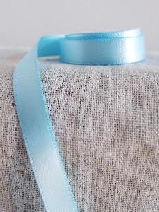 Light Blue Double-face Satin Ribbon