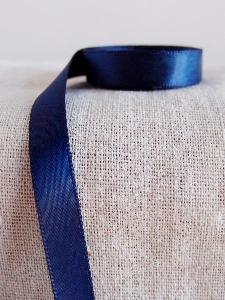 Navy Double-face Satin Ribbon