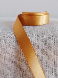 Gold Double-face Satin Ribbon