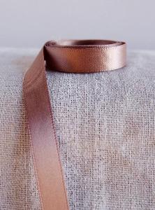 Mocha Double-face Satin Ribbon