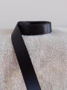 Black Double-face Satin Ribbon