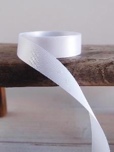 White Double-face Satin Ribbon