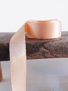 Peach Double Face Satin Ribbon - 5/8" x 25y 