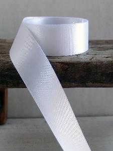 White Double Face Satin Ribbon