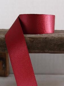 Burgundy Double Face Satin Ribbon - 7/8" x 25Y