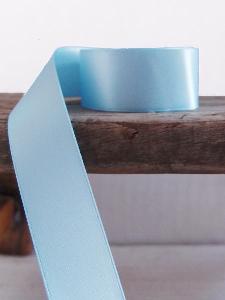 Light Blue Double Face Satin Ribbon