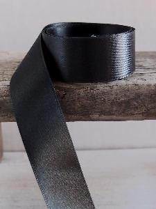 Black Double Face Satin Ribbon