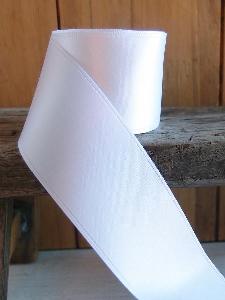 White Double Face Satin Ribbon