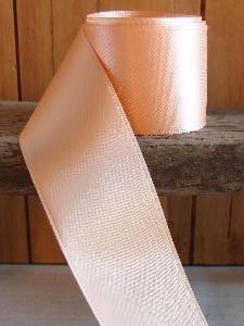 Peach Double Face Satin Ribbon - 1.5" x 25y