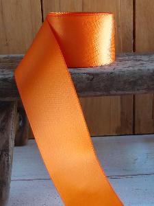 Orange Double Face Satin Ribbon