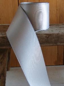 Silver Double Face Satin Ribbon