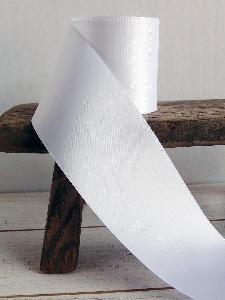 White Double Face Satin Ribbon