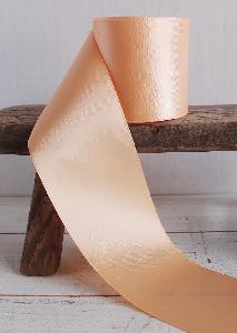 Peach Double Face Satin Ribbon - 2.5" x 25y