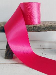 Hot Pink Double Face Satin Ribbon