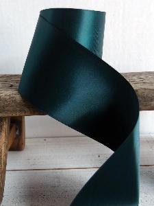 Hunter Green Double Face Satin Ribbon