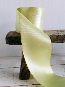 Lime Double Face Satin Ribbon