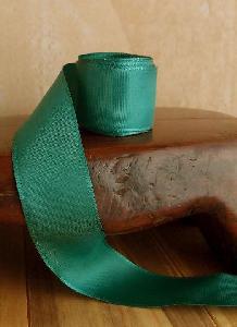 Hunter Green Taffeta Ribbon with Wired Edge