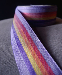 Vintage Cloth Striped Rainbow Ribbon