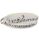 Cotton 3/8" Zebra Print Ribbon - 3 rolls minimum