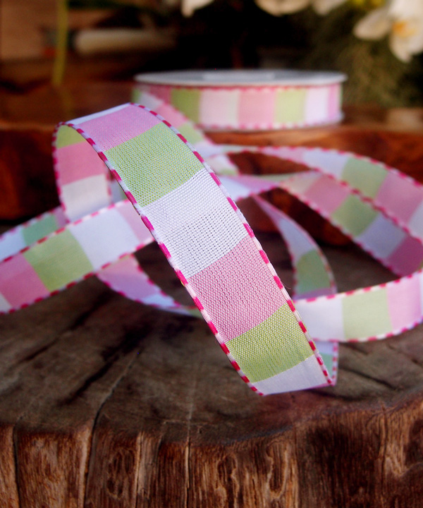 Color Blocked Woven Ribbon