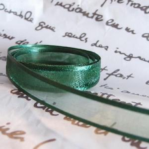 Hunter Green Sheer with Satin Monofilament Edge