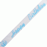 "Happy Birthday" Print on Sheer