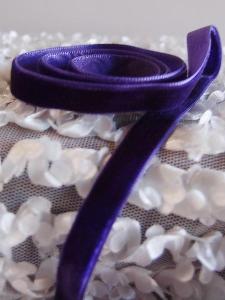 Purple 3/8" Velvet Ribbon