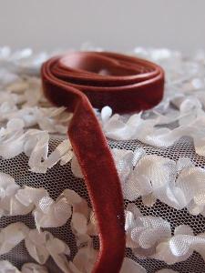 Brown 3/8" Velvet Ribbon