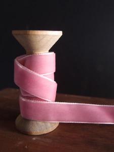 Mauve Pink 5/8" Velvet Ribbon