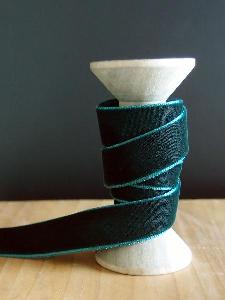 Hunter Green 5/8" Velvet Ribbon