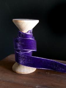 Purple 5/8" Velvet Ribbon