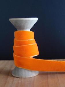 Orange 5/8" Velvet Ribbon - 5/8" x 10y