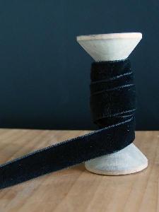 Black 5/8" Velvet Ribbon - 5/8" x 10y