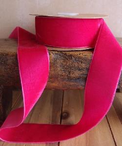 Hot Pink Velvet Ribbon