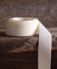 Ivory Herringbone Ribbon