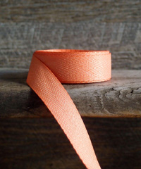 Peach Herringbone Ribbon