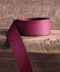 Burgundy Herringbone Ribbon