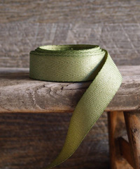 Moss Herringbone Ribbon