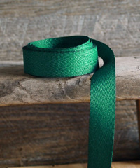 Hunter Green Herringbone Ribbon