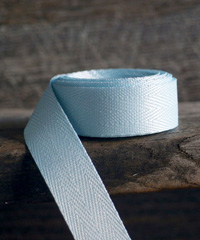 Light Blue Herringbone Ribbon